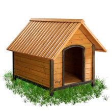 Load image into Gallery viewer, Solid Wood Outdoor A-Frame Dog House Weather-Resistant - Small Dogs up to 25 lbs