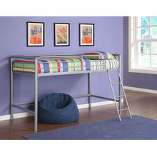Load image into Gallery viewer, Twin size Bunk Bed Style Metal Loft Bed in Silver