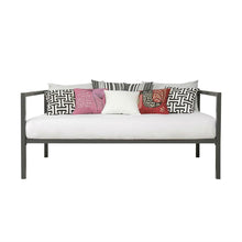 Load image into Gallery viewer, Twin size Contemporary Grey Metal Daybed Frame