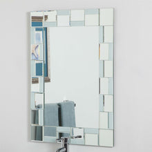 Load image into Gallery viewer, Contemporary 31.5 x 23.6 inch Rectangle Bathroom Mirror with hand cut Mirrors Edging