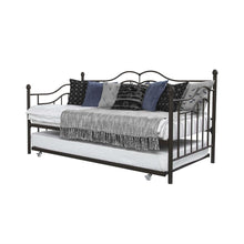Load image into Gallery viewer, Twin size Daybeds with Trundle Bed in Brushed Bronze Metal Finish