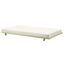 Load image into Gallery viewer, Twin size White Metal Trundle Bed with Casters Wheels for under Daybeds
