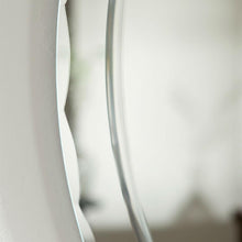Load image into Gallery viewer, Oval Frameless Bathroom Vanity Wall Mirror with Beveled Edge Scallop Border