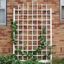 Load image into Gallery viewer, 8 Ft Wall Mounted Trellis in White Vinyl - Made in USA