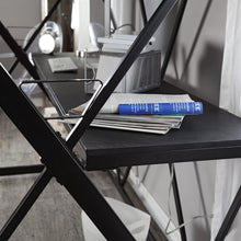 Load image into Gallery viewer, Modern Black Metal Twin size Bunk Bed Loft with Desk and Ladder