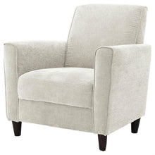 Load image into Gallery viewer, Contemporary Upholstered Arm Chair with Espresso Wood Legs in Ivory