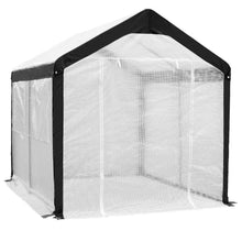 Load image into Gallery viewer, Outdoor Garden 8 x 10 Ft Greenhouse with Steel Frame and White PE Cover