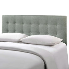 Load image into Gallery viewer, Full size Grey Fabric Button-Tufted Upholstered Headboard
