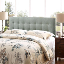 Load image into Gallery viewer, Full size Grey Fabric Button-Tufted Upholstered Headboard