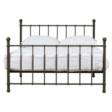 Load image into Gallery viewer, Full size Bronze Metal Platform Bed Frame with Headboard and Footboard