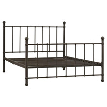 Load image into Gallery viewer, Full size Bronze Metal Platform Bed Frame with Headboard and Footboard