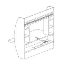 Load image into Gallery viewer, Wall Mount Space Saving Modern Laptop Computer Desk in Espresso