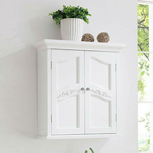 Load image into Gallery viewer, French Classic Style 2 Door Bathroom Wall Cabinet in White