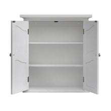 Load image into Gallery viewer, French Classic Style 2 Door Bathroom Wall Cabinet in White