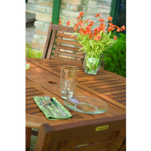 Load image into Gallery viewer, Outdoor Folding Wood Patio Dining Table 43-inch Round with Umbrella Hole