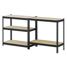 Load image into Gallery viewer, Sturdy Black Steel 5-Shelf Storage Rack Freestanding Shelving Unit