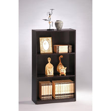Load image into Gallery viewer, 3-Tier Bookcase Storage Shelves in Espresso Finish