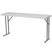 Load image into Gallery viewer, White Top Commercial Grade 60-inch Folding Table - Holds up to 330 lbs