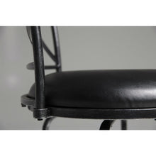 Load image into Gallery viewer, Black and Cherry 30-inch Metal and Wood Bar Stool with Swivel Seat