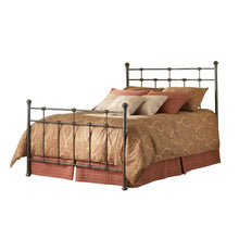 Load image into Gallery viewer, Full size Classic Metal Bed in Hammered Brown Finish