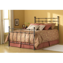 Load image into Gallery viewer, Queen size Metal Bed with Headboard and Footboard in Hammered Brown