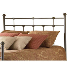 Load image into Gallery viewer, Twin size Classic Design Metal Headboard in Hammered Brown Finish