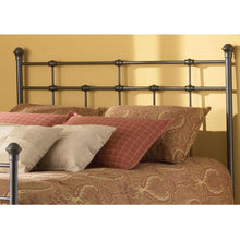 Load image into Gallery viewer, Twin size Classic Design Metal Headboard in Hammered Brown Finish