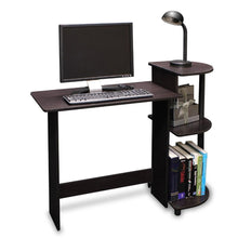 Load image into Gallery viewer, Simple Compact Computer Desk in Espresso Black Finish