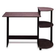 Load image into Gallery viewer, Simple Compact Computer Desk in Espresso Black Finish