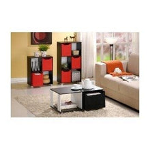 Load image into Gallery viewer, Simple Black and White Coffee Table with Bin Drawer