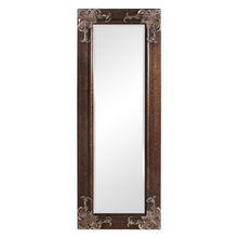 Load image into Gallery viewer, Full Length 63-in Wall Mirror with Quality Wood Frame and Antique Silver Gold Accents
