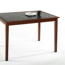 Load image into Gallery viewer, Rectangular 48 x 36 inch Brown Wood Dining Table with Faux Marble Top
