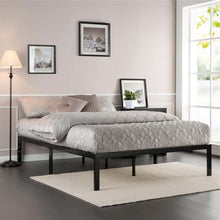 Load image into Gallery viewer, Full Metal Platform Bed Frame with Wooden Mattress Support Slats