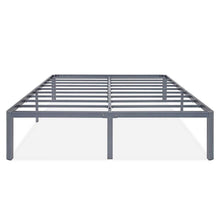Load image into Gallery viewer, Full Heavy Duty Grey Metal Platform Bed Frame with Round Corners