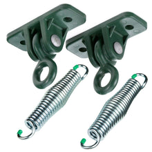 Load image into Gallery viewer, Black 5-Ft Wooden Porch Swing with Brick Red Cushion and Hardware