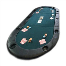 Load image into Gallery viewer, Folding Texas Hold'em Poker Table Top with Cup Holders with Carry Bag