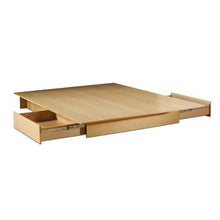 Load image into Gallery viewer, Full - Queen size Modern Platform Bed Frame in Natural Wood Finish