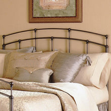 Load image into Gallery viewer, Queen size Metal Headboard in Black Walnut Finish