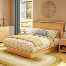 Load image into Gallery viewer, Full - Queen size Headboard in Natural Maple Light Wood Finish