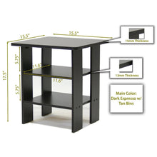 Load image into Gallery viewer, Espresso End Table Nightstand for Bedroom or Living Room