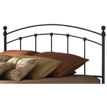 Load image into Gallery viewer, Full size Matte Black Metal Headboard