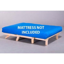 Load image into Gallery viewer, Full size Tri-Fold Sofa Bed Lounge Futon Frame in Unfinished Poplar Wood