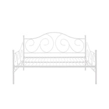 Load image into Gallery viewer, Full size Day Bed in Contemporary White Metal Finish