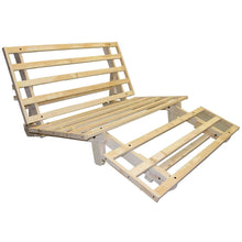 Load image into Gallery viewer, Full size Futon Frame Sleeper Sofa Bed Lounger in Unfinished Solid Wood