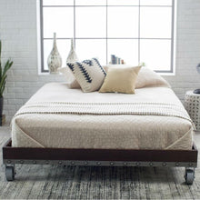 Load image into Gallery viewer, Full size Heavy Duty Industrial Platform Bed Frame on Casters