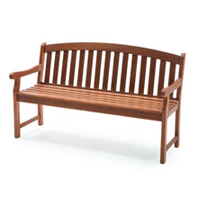 Load image into Gallery viewer, Outdoor Weather Resistant Wood 5-Ft Garden Bench in Natural