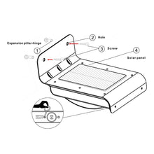 Load image into Gallery viewer, Set of 2 - Bright LED Solar Powered Wireless Motion Sensor Light