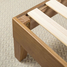 Load image into Gallery viewer, Full size Solid Wood Low Profile Platform Bed Frame in Pine Finish