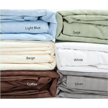 Load image into Gallery viewer, Full size Microfiber Sateen Dobby Stripe Sheet Set in Sage Green
