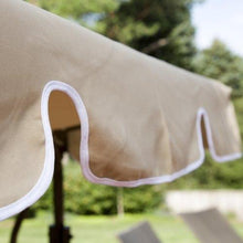 Load image into Gallery viewer, 2-Person Canopy Swing Loveseat Outdoor Porch Patio Chair Furniture